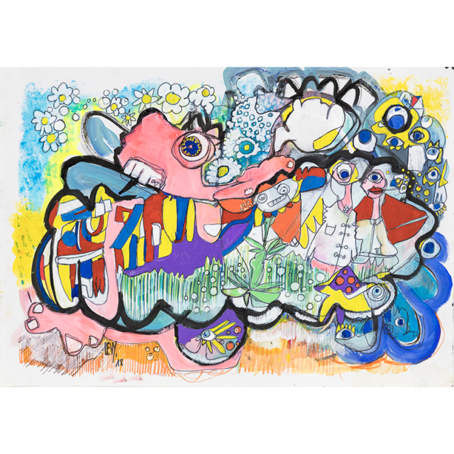 Ouyouyouille, sauvons la planète - techniques mixtes sur papier 250gr format 29,7X42