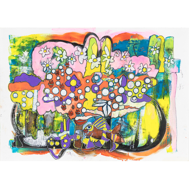 Ouyouyouille, sauvons la planète - techniques mixtes sur papier 250gr format 29,7X42