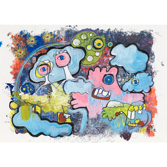 Ouyouyouille, sauvons la planète - techniques mixtes sur papier 250gr format 29,7X42