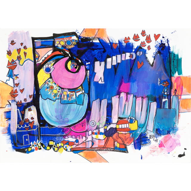 Ouyouyouille, sauvons la planète - techniques mixtes sur papier 250gr format 29,7X42